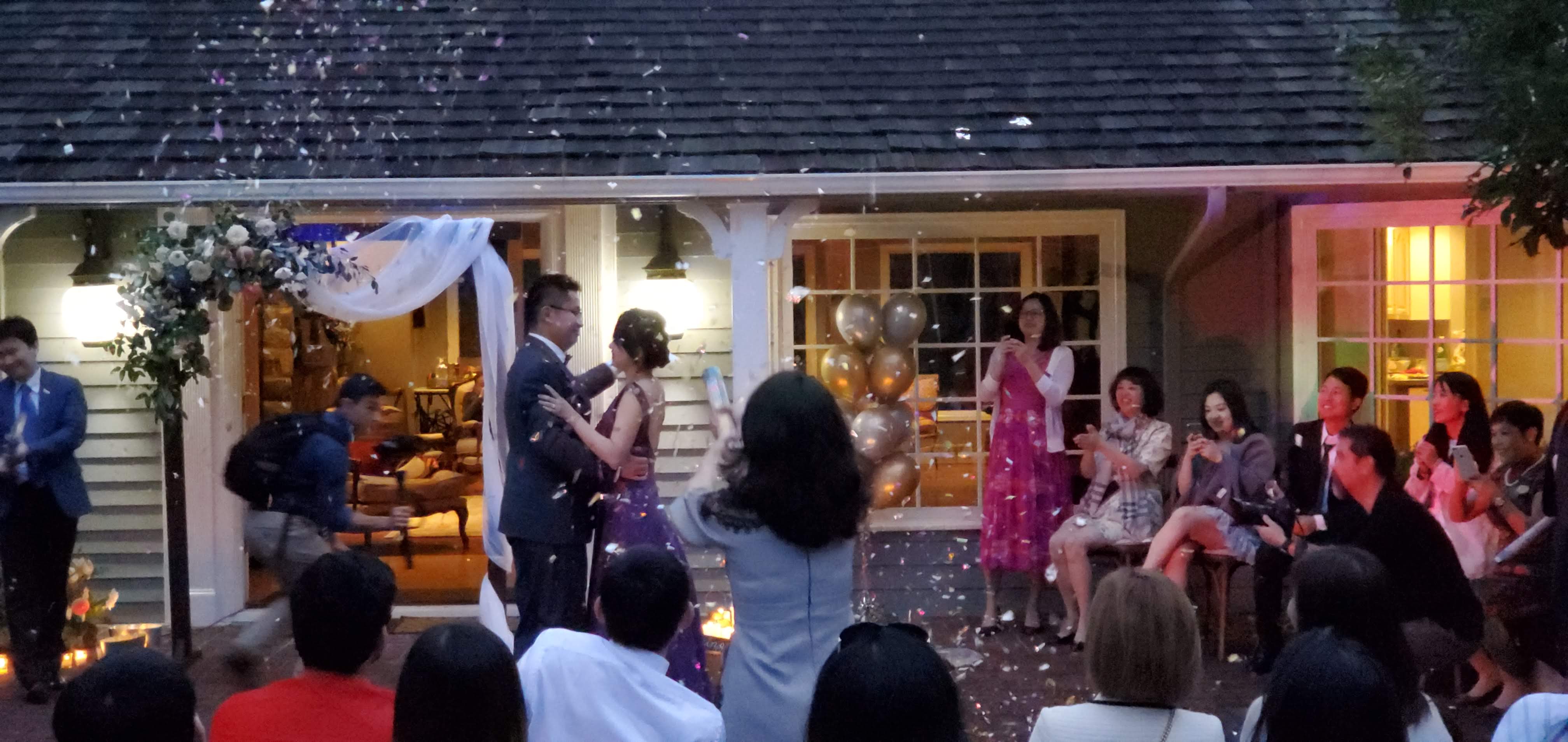 Couple dancing after Wedding